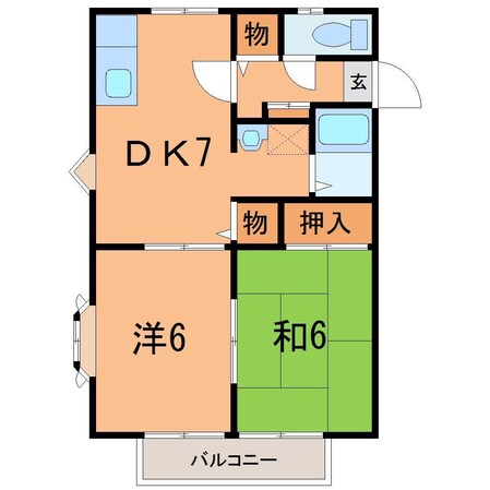 サンビレッジ瀬上の物件間取画像